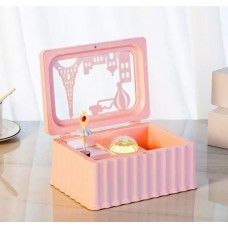 Caja Musical Con Muñeca Bailarina Cuerda Luz Joyero Cajita